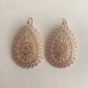Rose Gold Teardrop Earrings